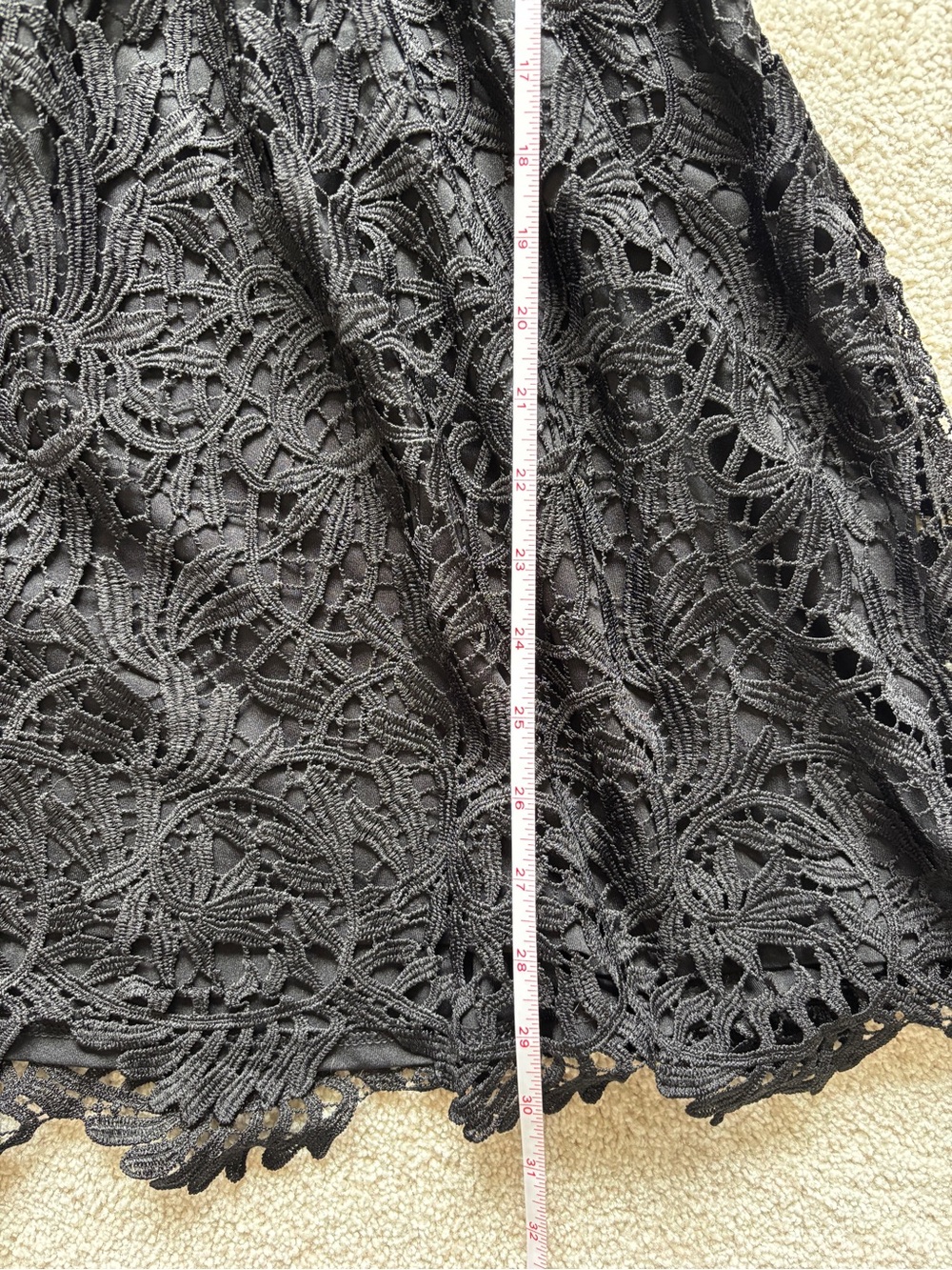 Express Black Lace Mini Dress with Spaghetti Straps - Picture 10 of 11
